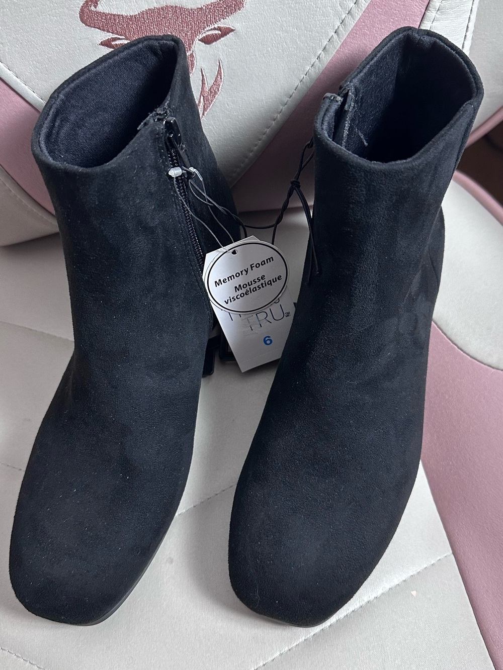 2/$30 Faux Suede Ankle Boots Women’s Size 6